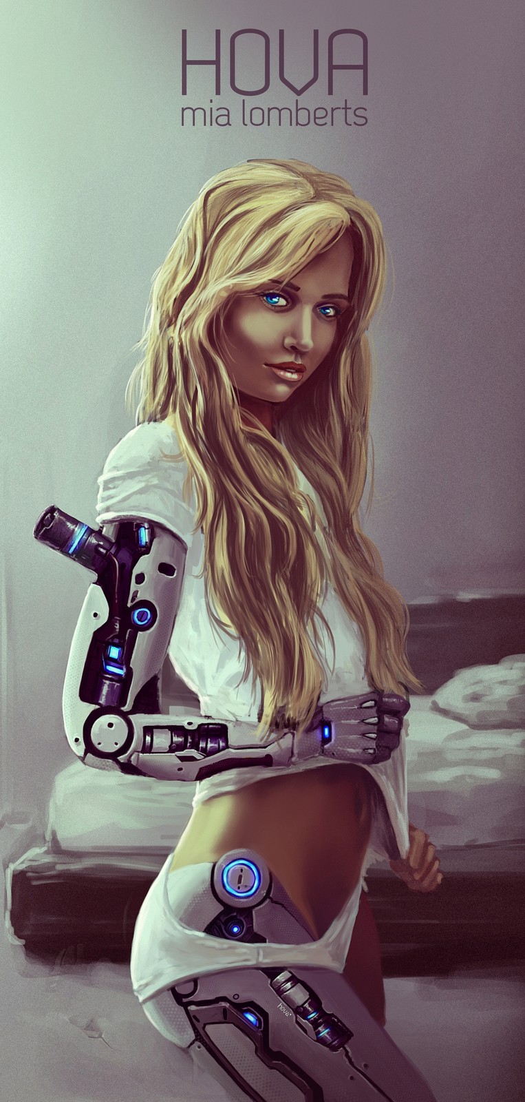 Голая девушка робот удивляет нестандартной красотой 