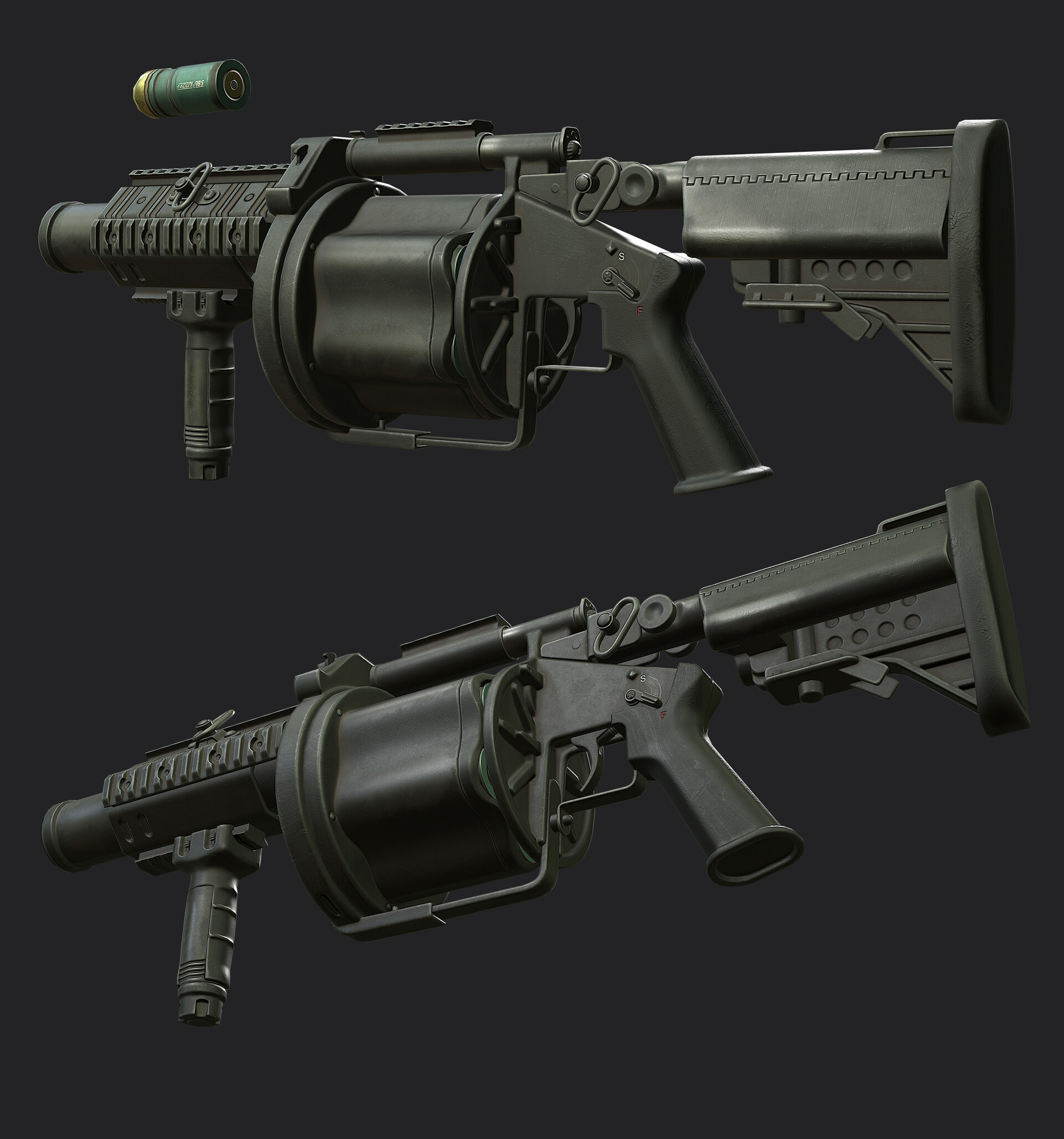 Milkor Mlg Rust 3d Model By Thomasbutters Thomasbutters