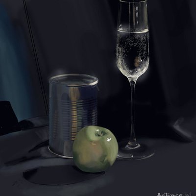 Agnes swart can water and apple