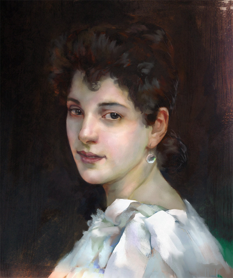 ArtStation - Bouguereau portrait study