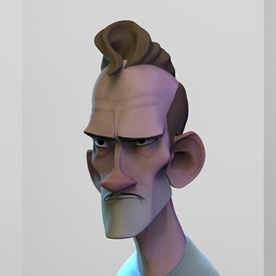 Quick scultp of a character of Randy Bishop