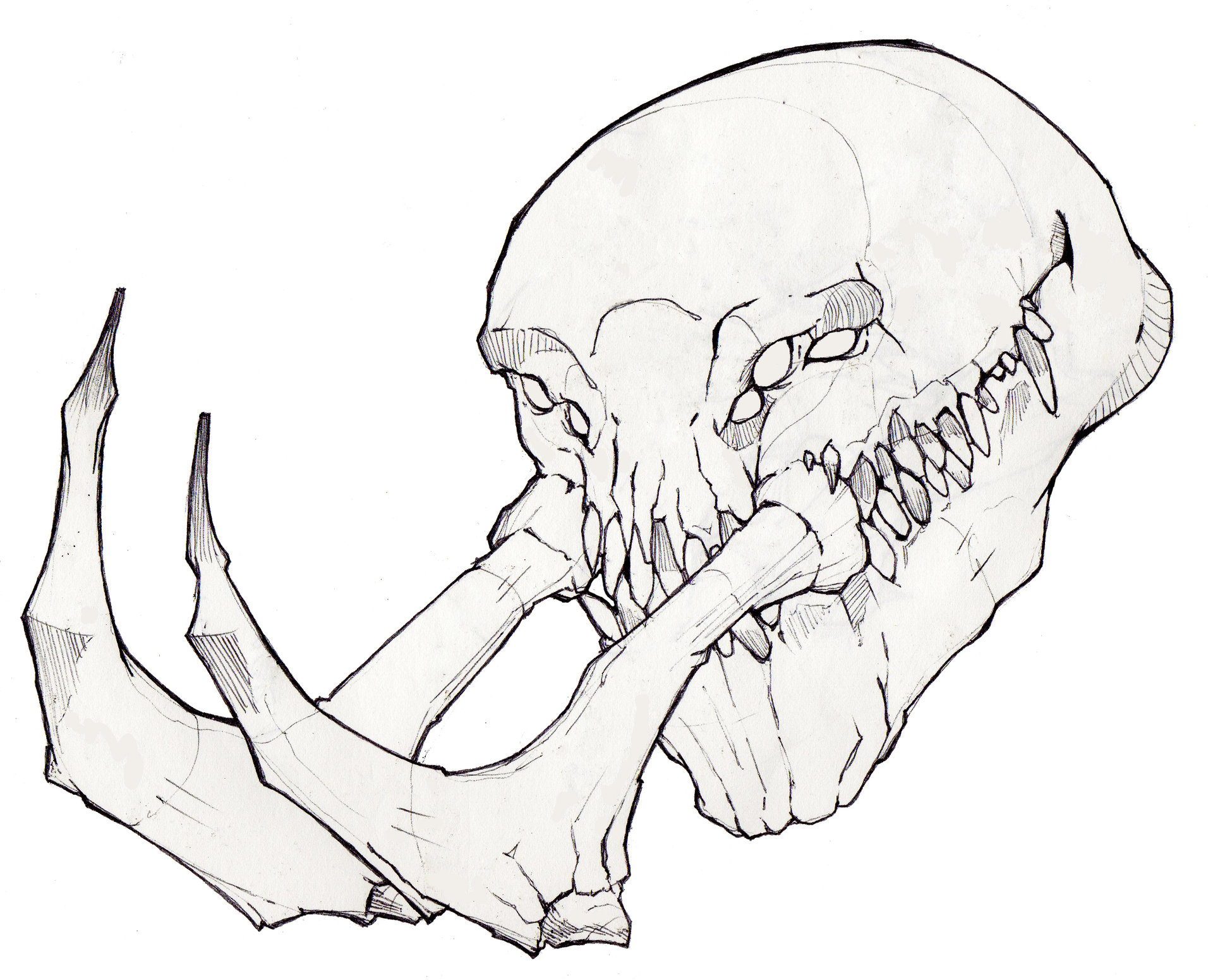 ArtStation Alien Skull