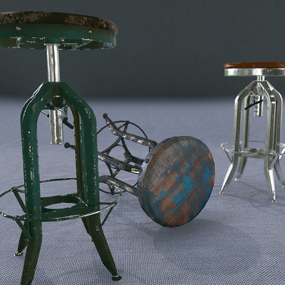 Toledo Bar Stool || Substance Designer