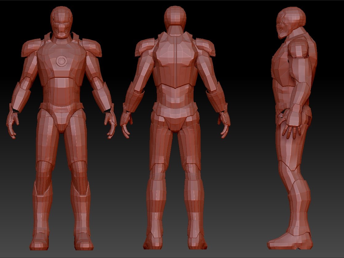 ArtStation - Ironman mark43 low poly