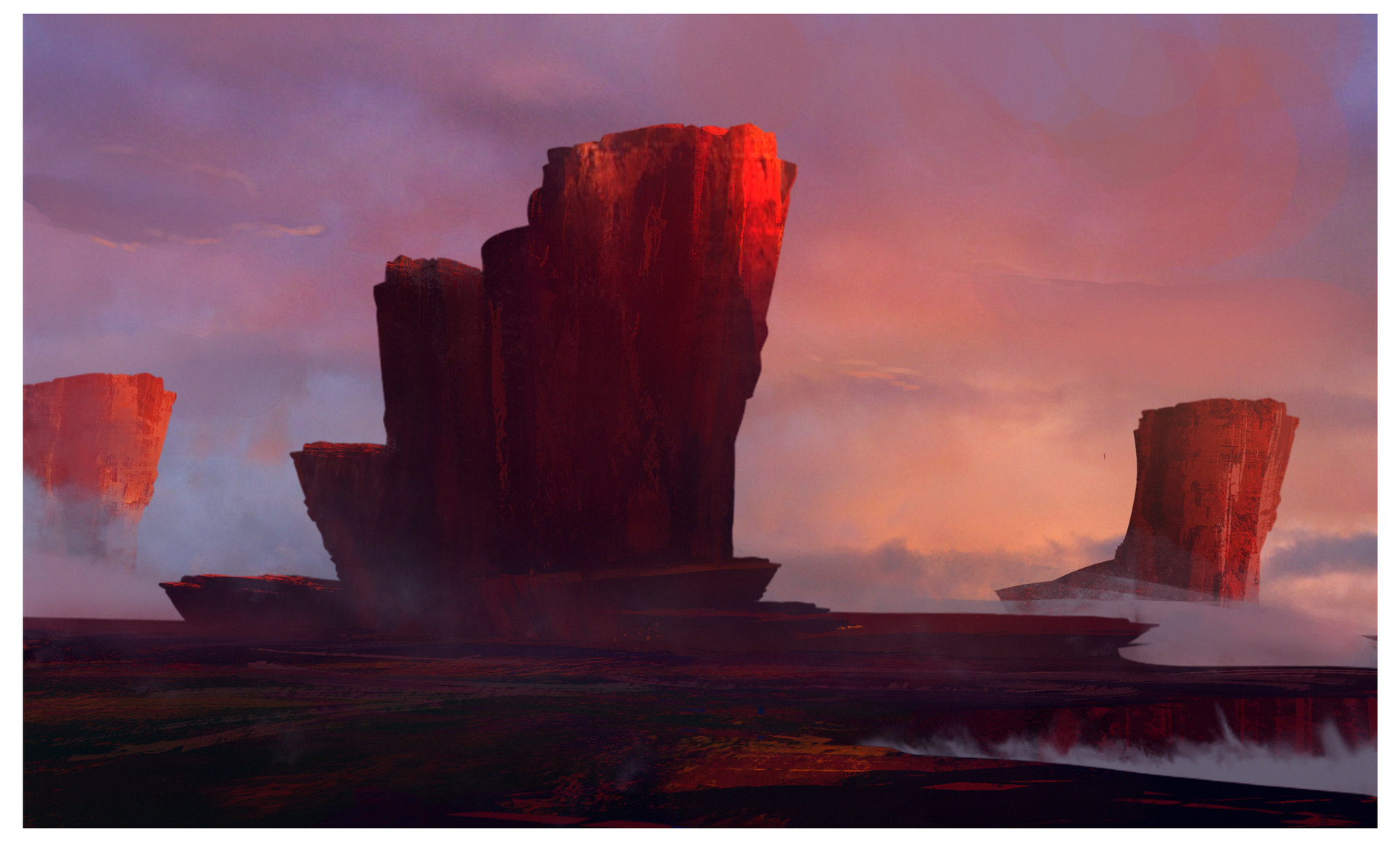 ArtStation - Red Rocks Towers, Hernan Flores
