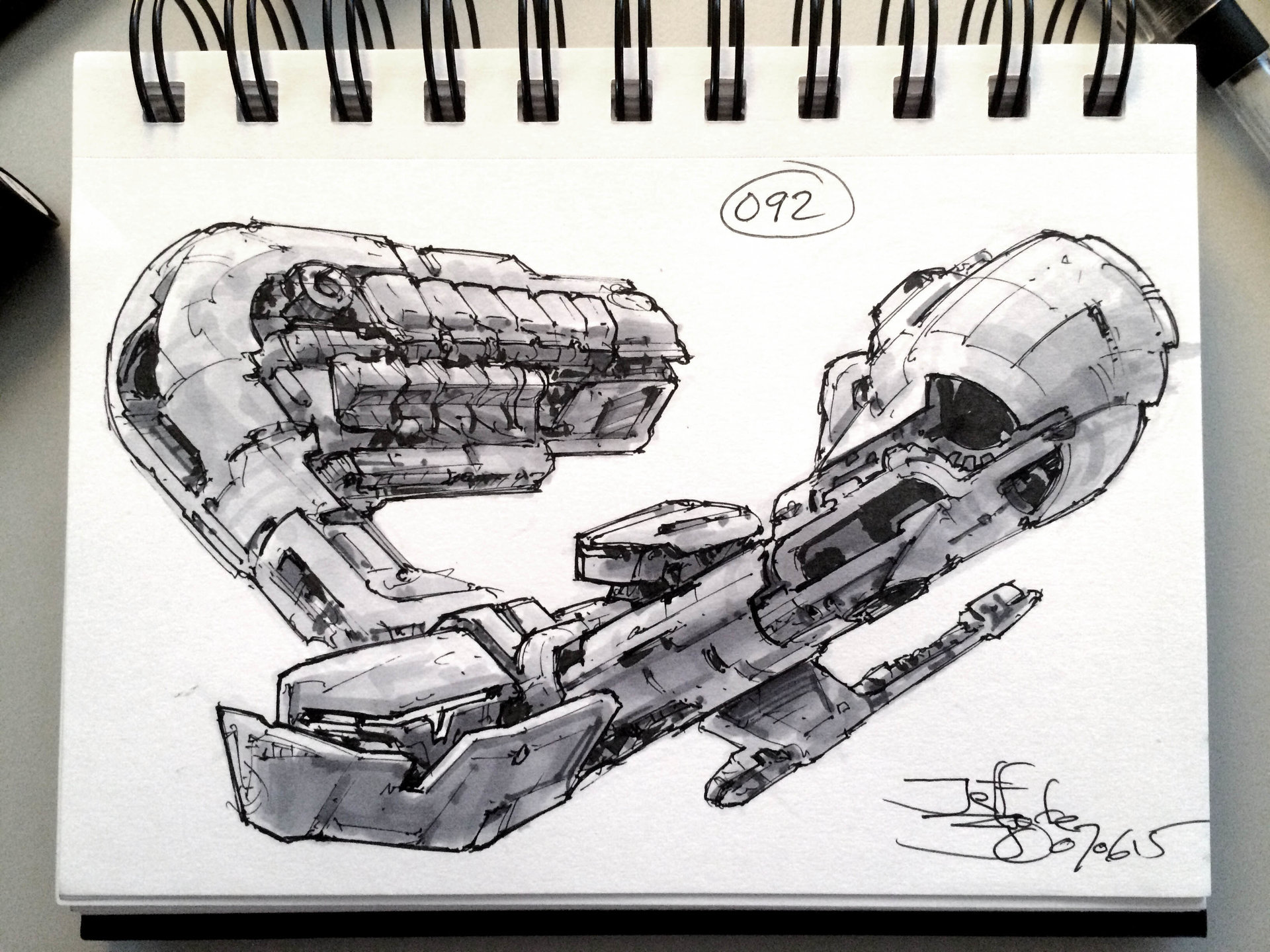 ArtStation - SpaceshipADay 092