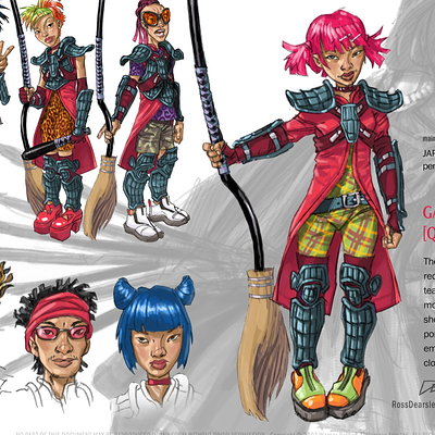 Quidditch World Cup character concepts