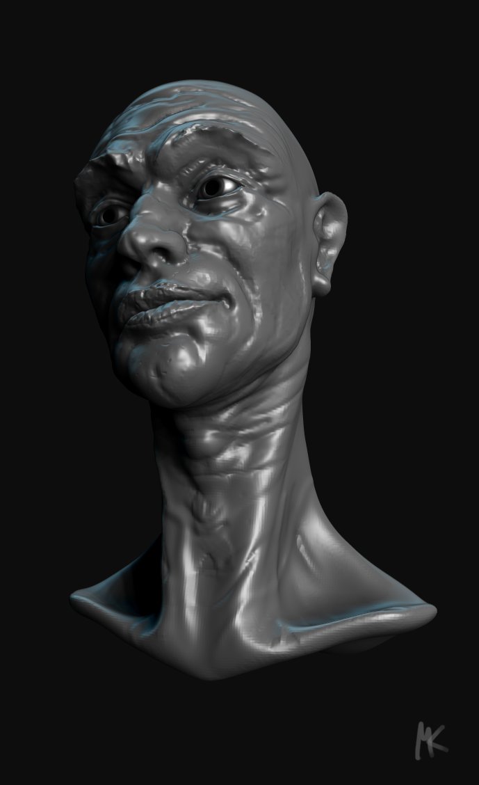 ArtStation - Speed Sculpt Male Head Study