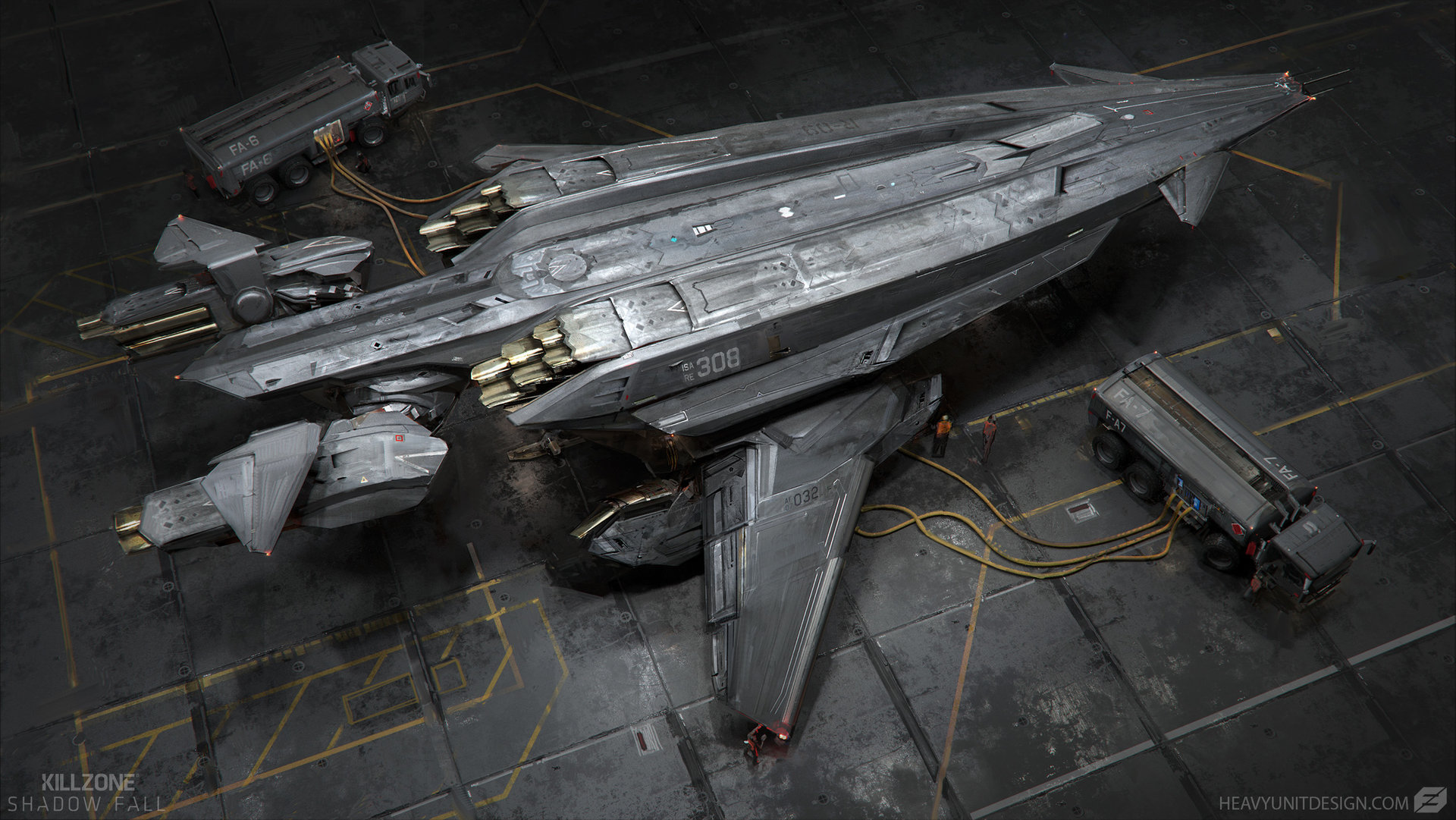 Artstation killzone shadowfall ship design