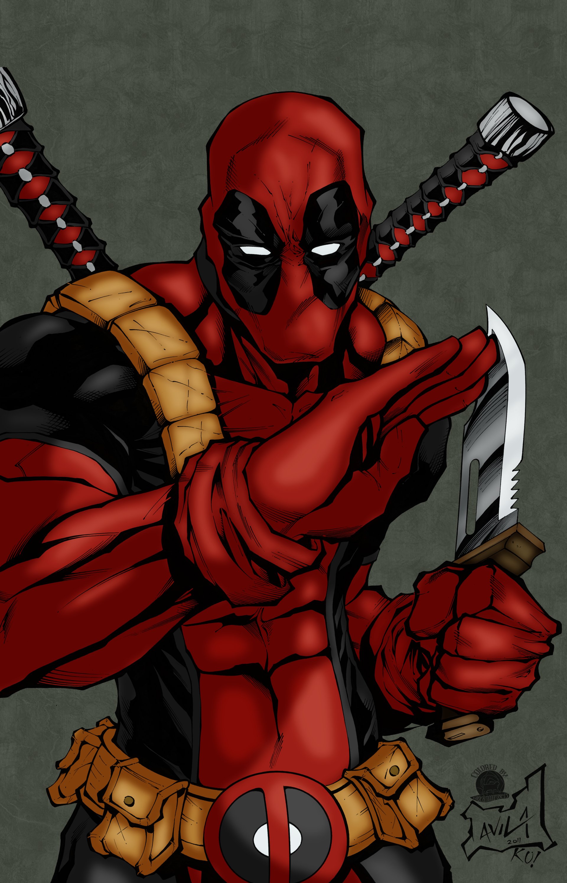 ArtStation - Deadpool + speed drawing vid