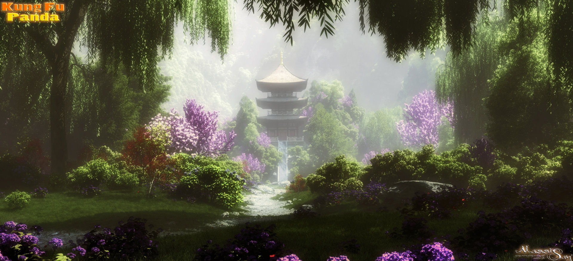 ArtStation - " the temple (kung fu panda)©