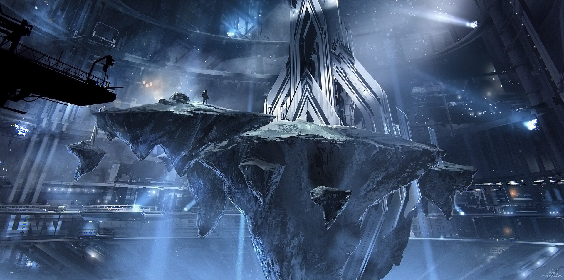 Artstation Halo 4 Space Station Module Artefact 2011