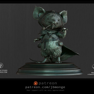 3D Fan art for the Mouse Guard of David Petersen