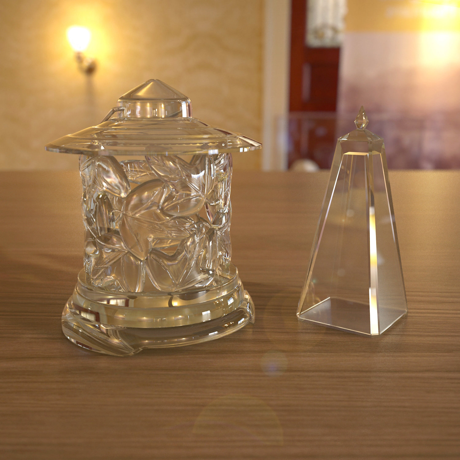 ArtStation Glass vessel for candle