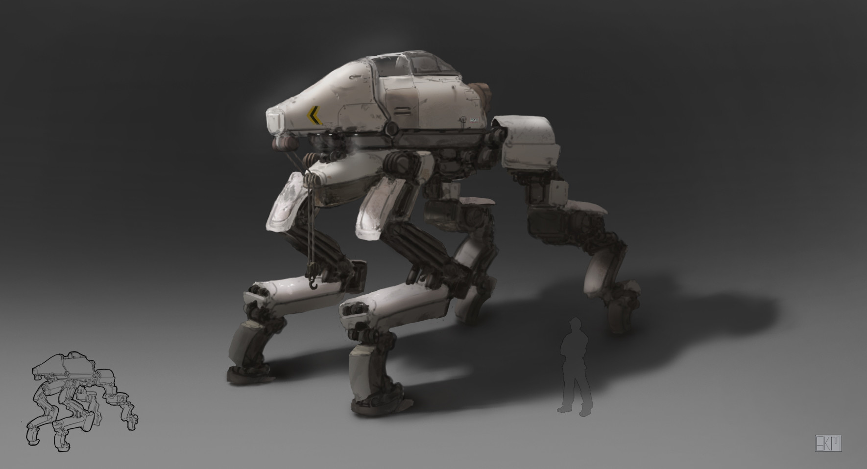 ArtStation - Chain Pull Construction Mech