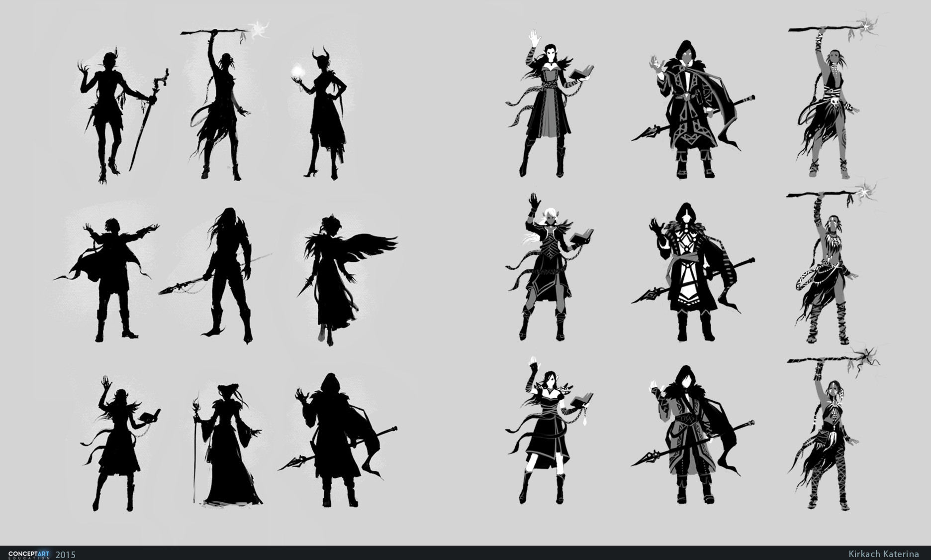 ArtStation - Character design: Mages 1