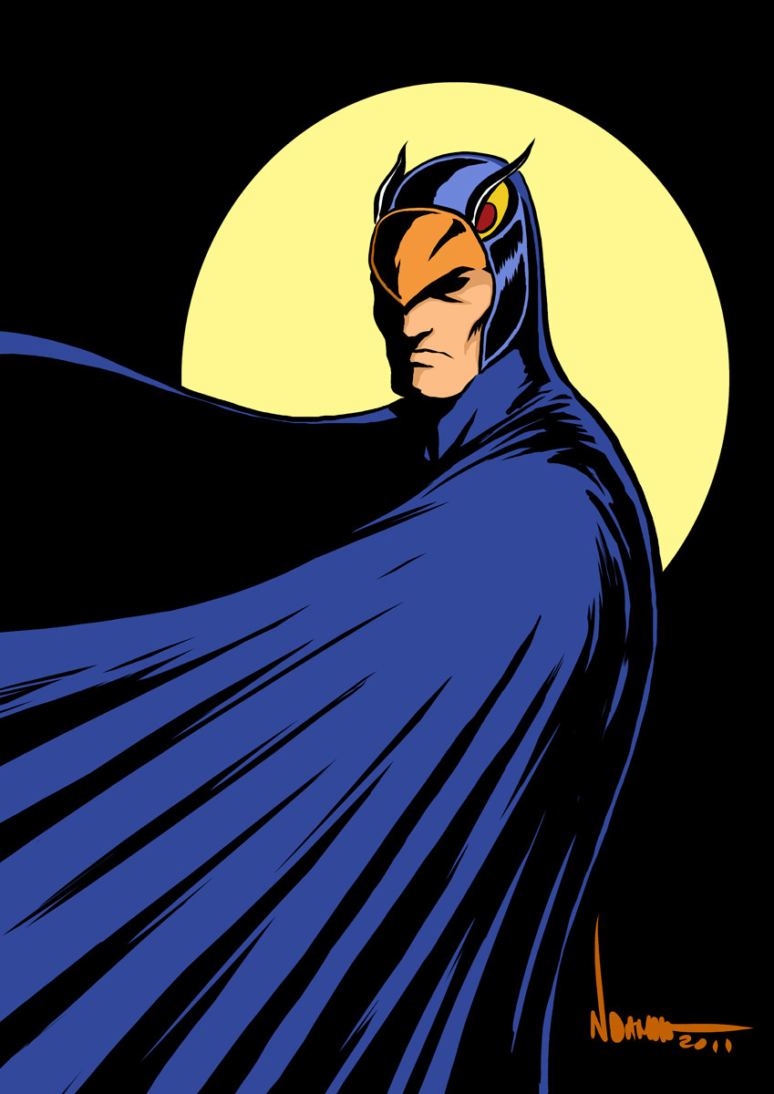 blue falcon superhero logo