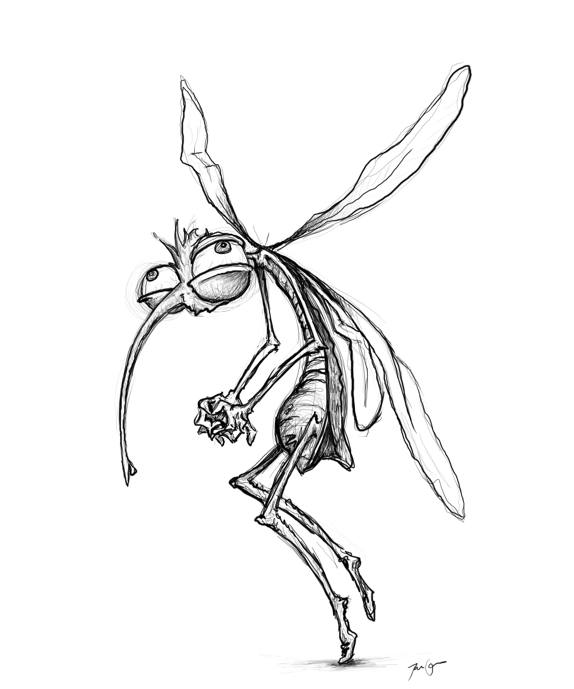 ArtStation - Mosquito Jim Speed Drawing (30Min.)