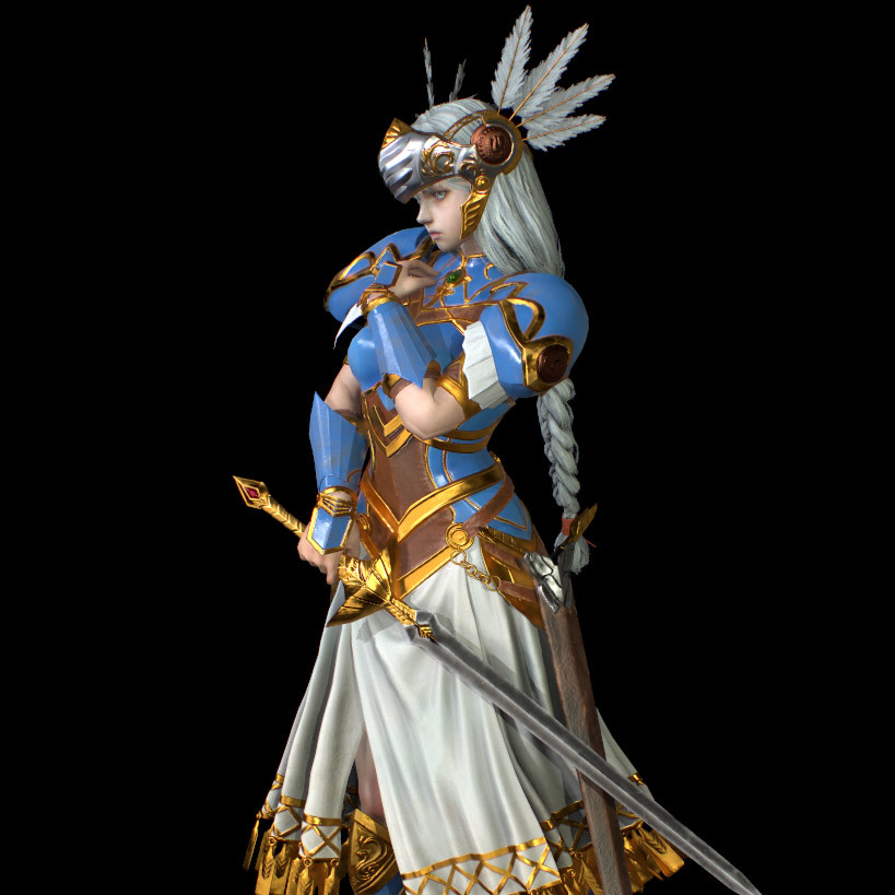 ArtStation - Valkyrie Profile Lenneth WIP 3