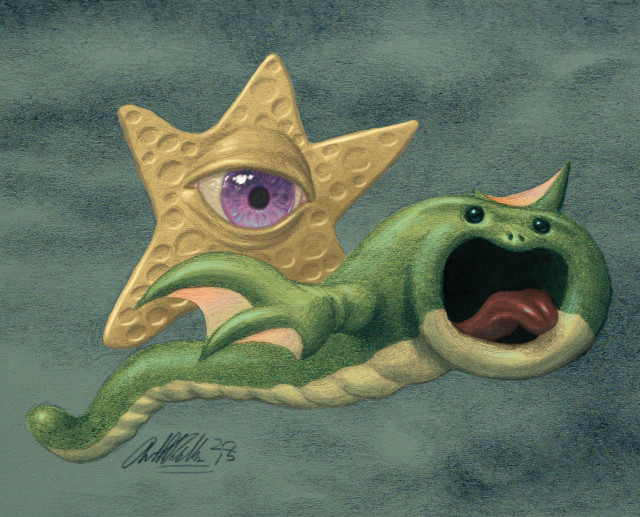 2015 - Eye-Star-Fish flying with Wurme