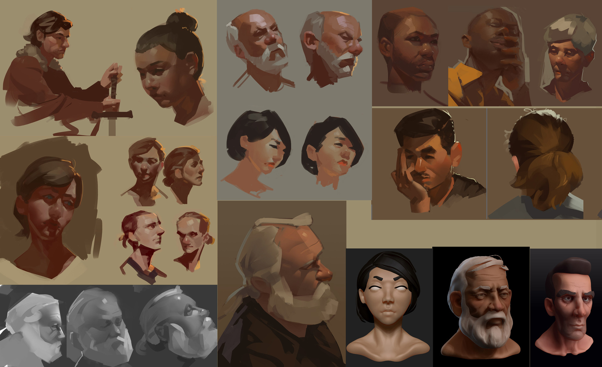 ArtStation - Portrait SKetches