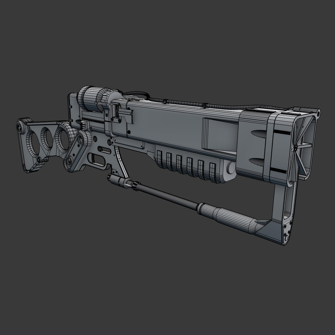 ArtStation - Fallout laser rifle