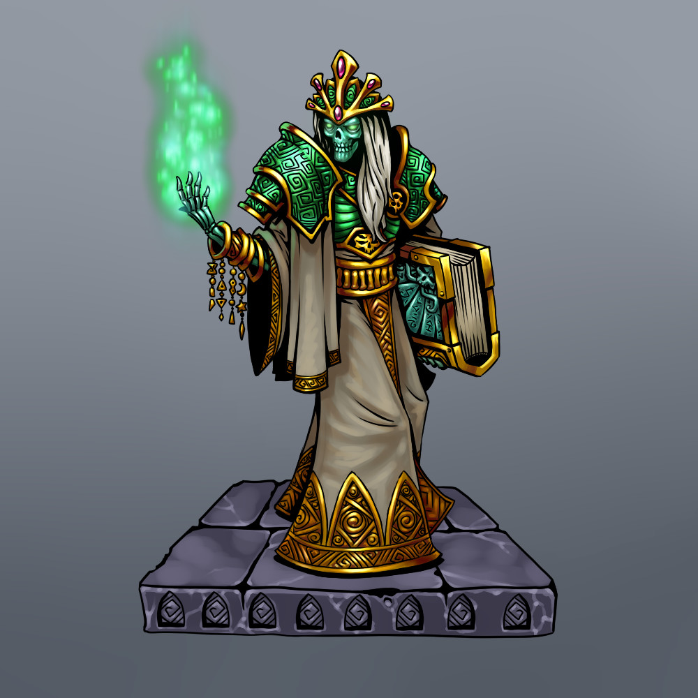 ArtStation Undead Jade Lich