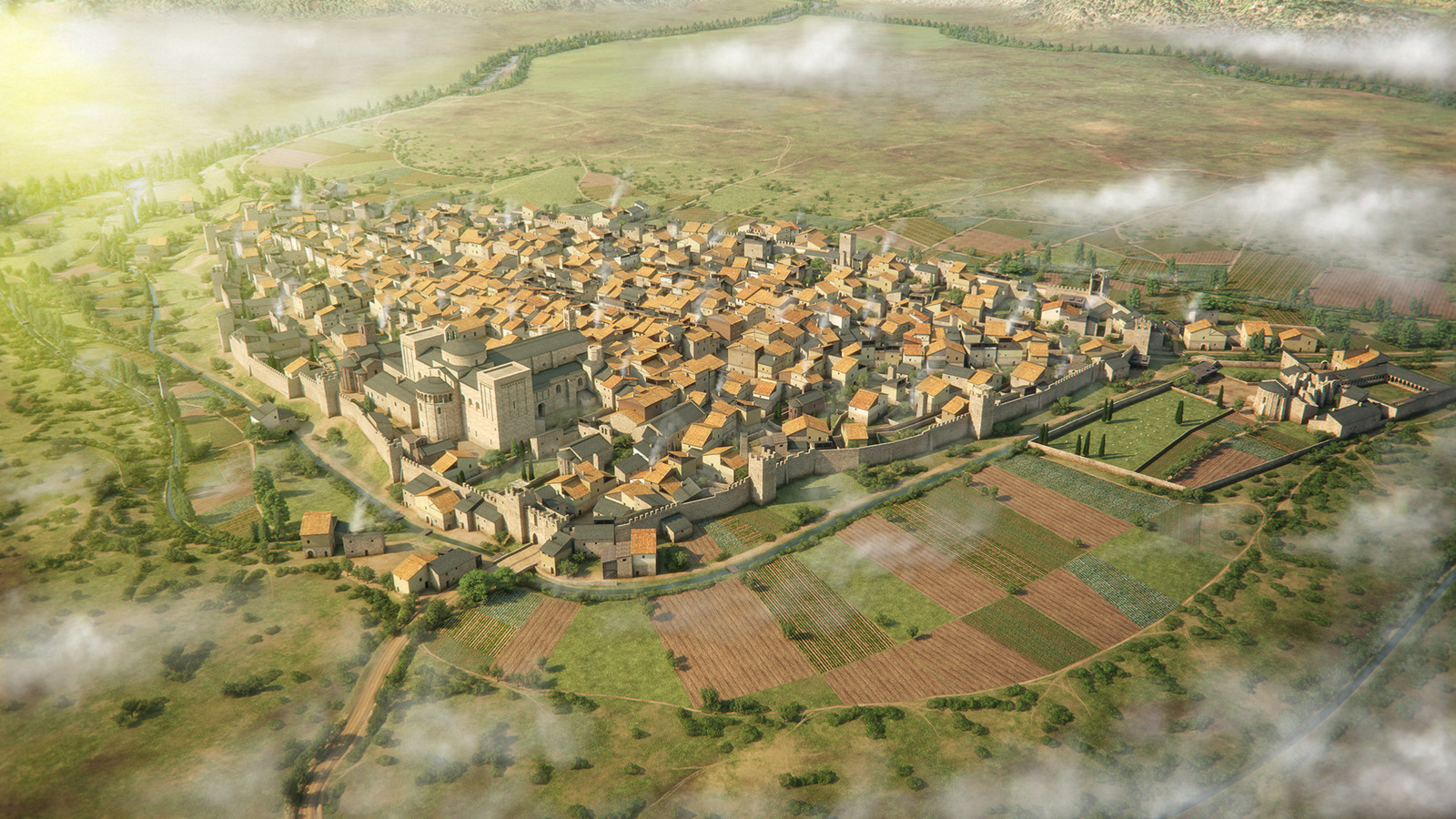 XIVth century city