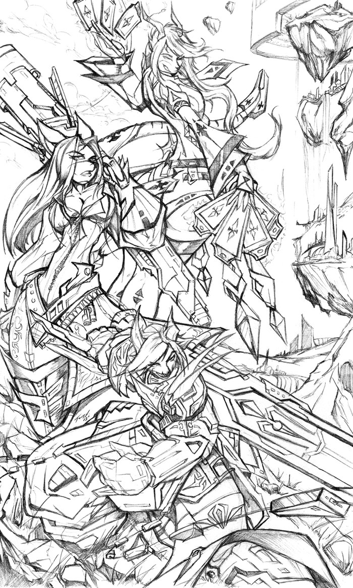 ArtStation - Anthro Final Fantasy Lineart, Tony L.