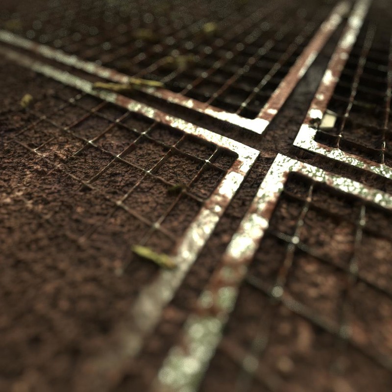 Covered Metal Grid - Full procedural