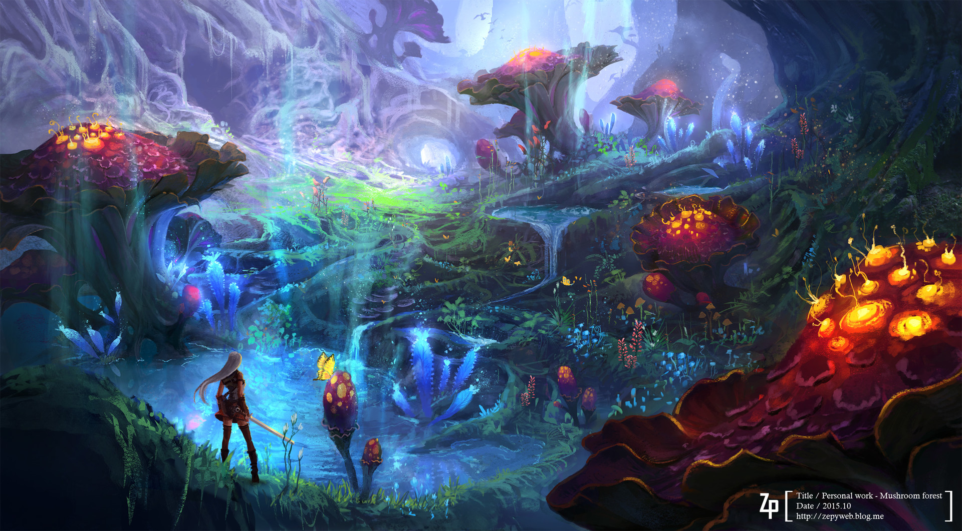 ArtStation - mushroom forest