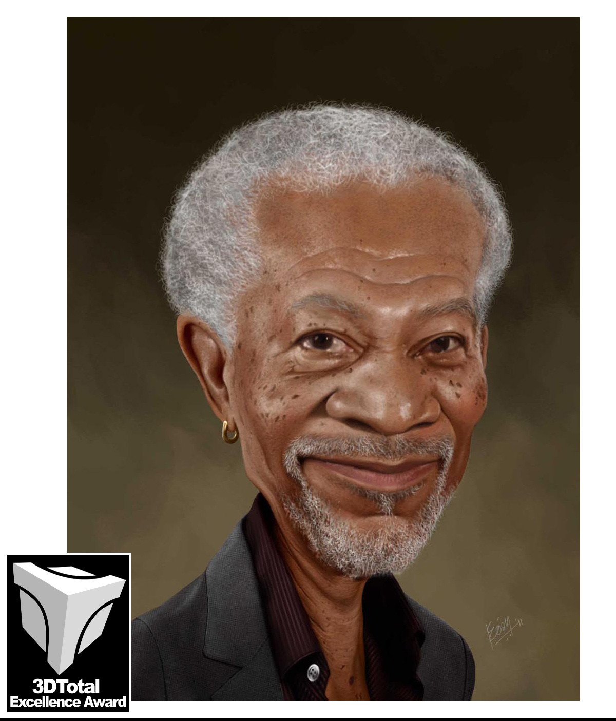 Prosenjit Mondal - Morgan Freeman caricature