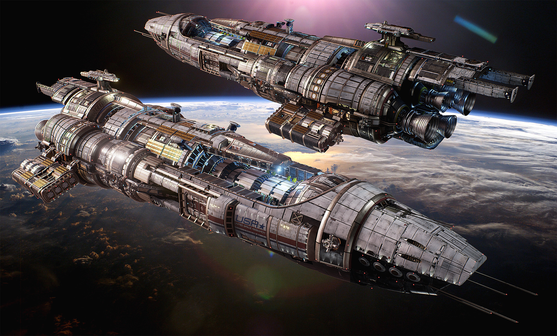 Космические корабли настоящие фото ArtStation - USR "Black Widow" - Fractured Space