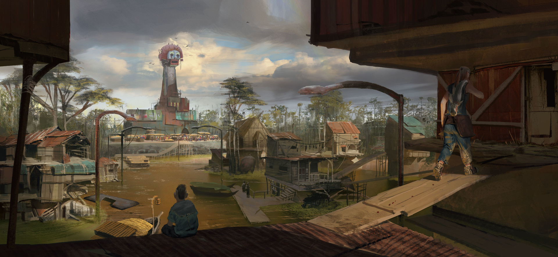 ArtStation Swamp Town
