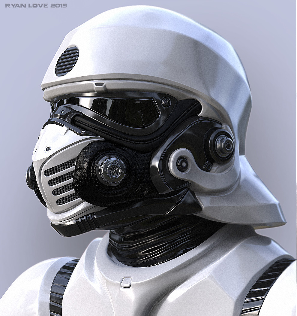 ArtStation - Trooper Helmet Concept, Ryan Love