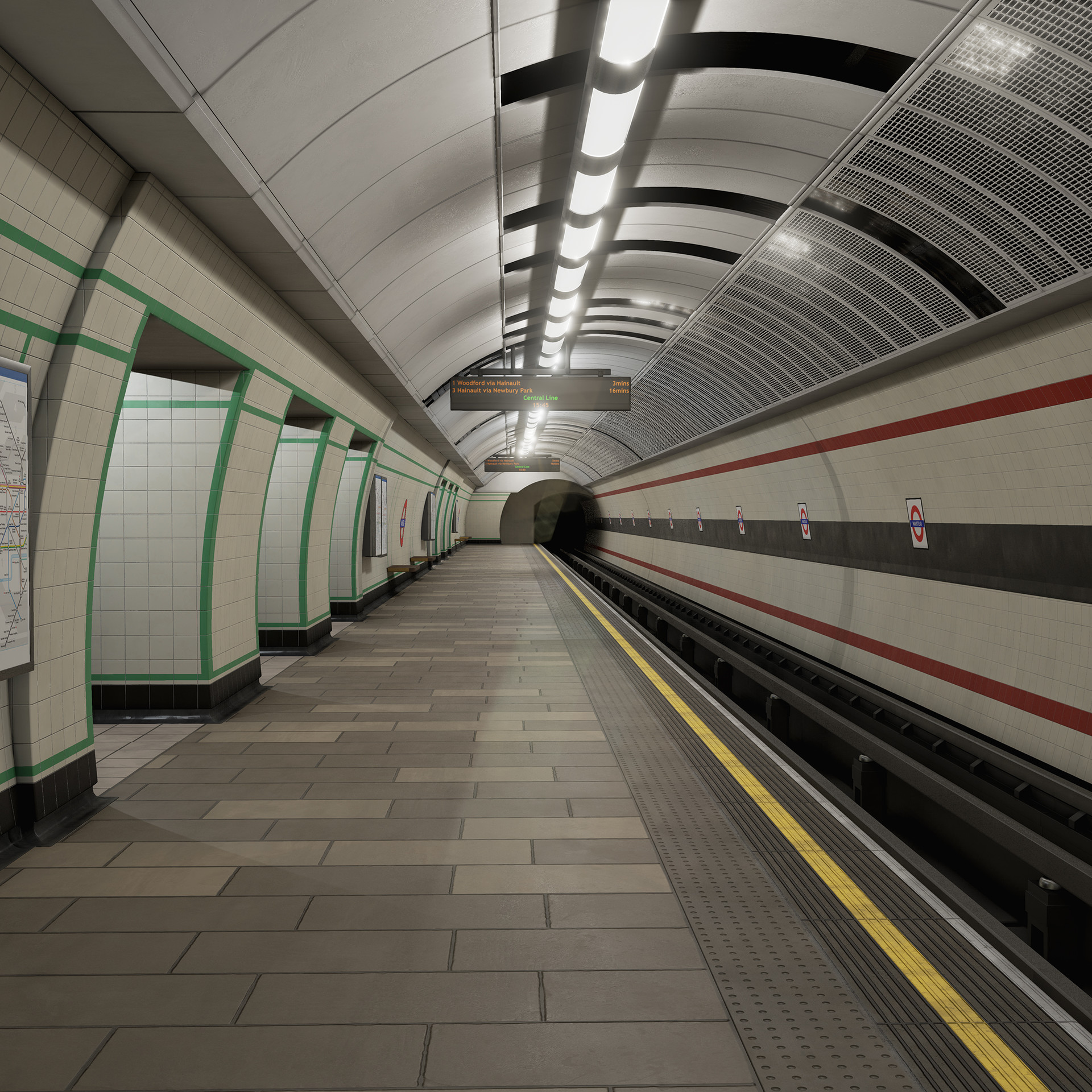 ArtStation - London Underground Wanstead Station Unreal Environment