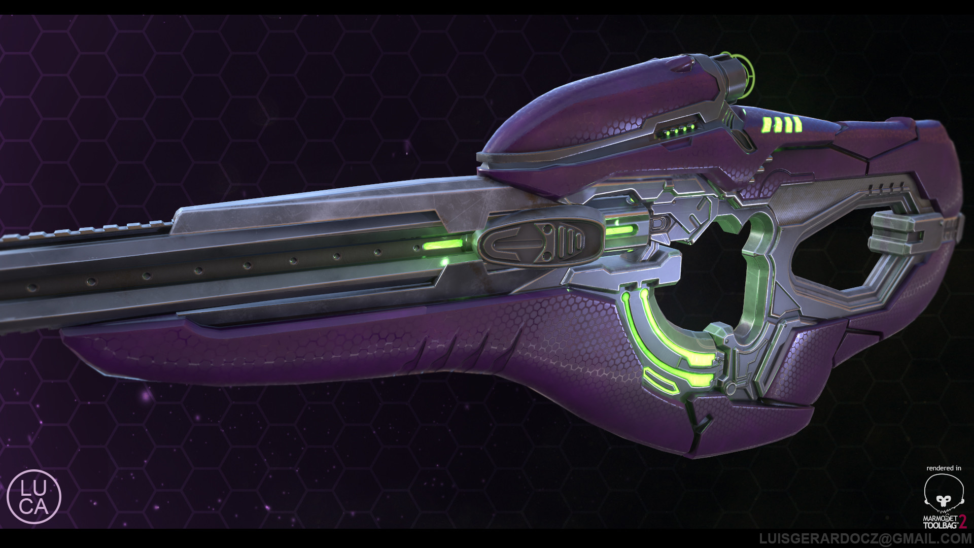 Artstation Halo Covenant Carbine Fanart