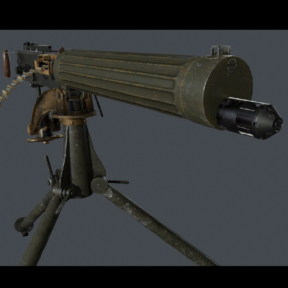 ArtStation - Vickers Machine Gun