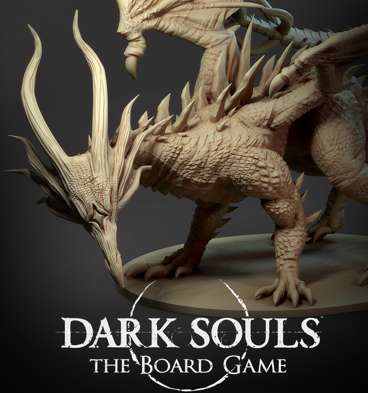 ArtStation Black Dragon Kalameet Dark Souls Boardgame   Thomas Lishman Dsbg1 