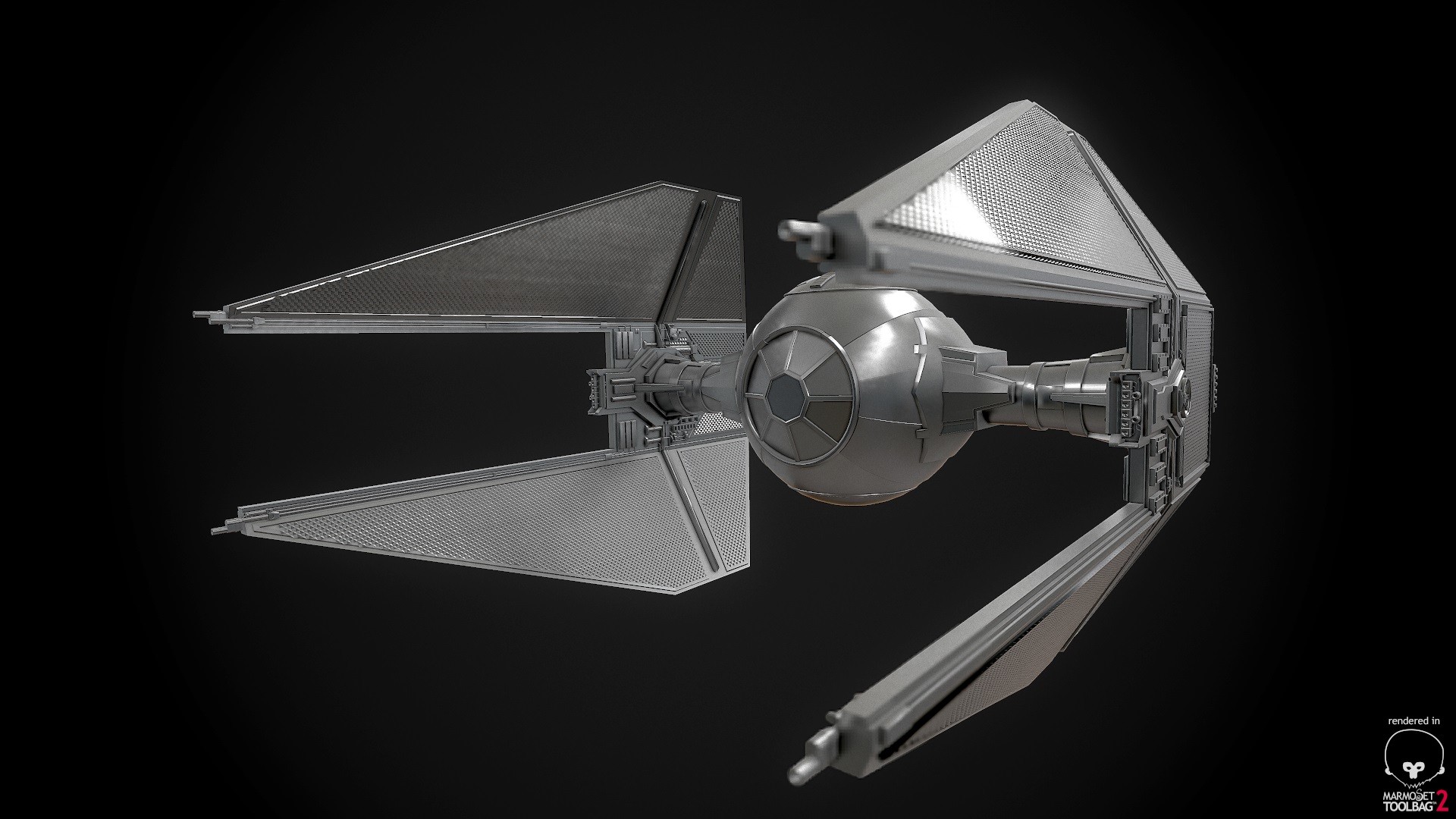 ArtStation - Tie Interceptor HighPoly