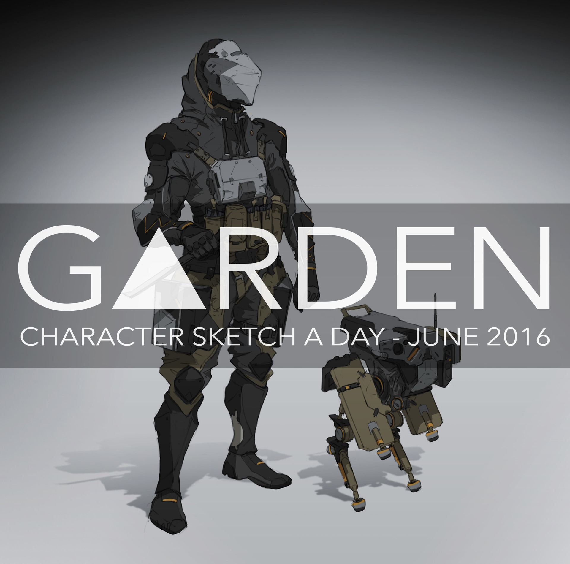Tom Garden  Character Sketch a Day  JuneJuly 2016