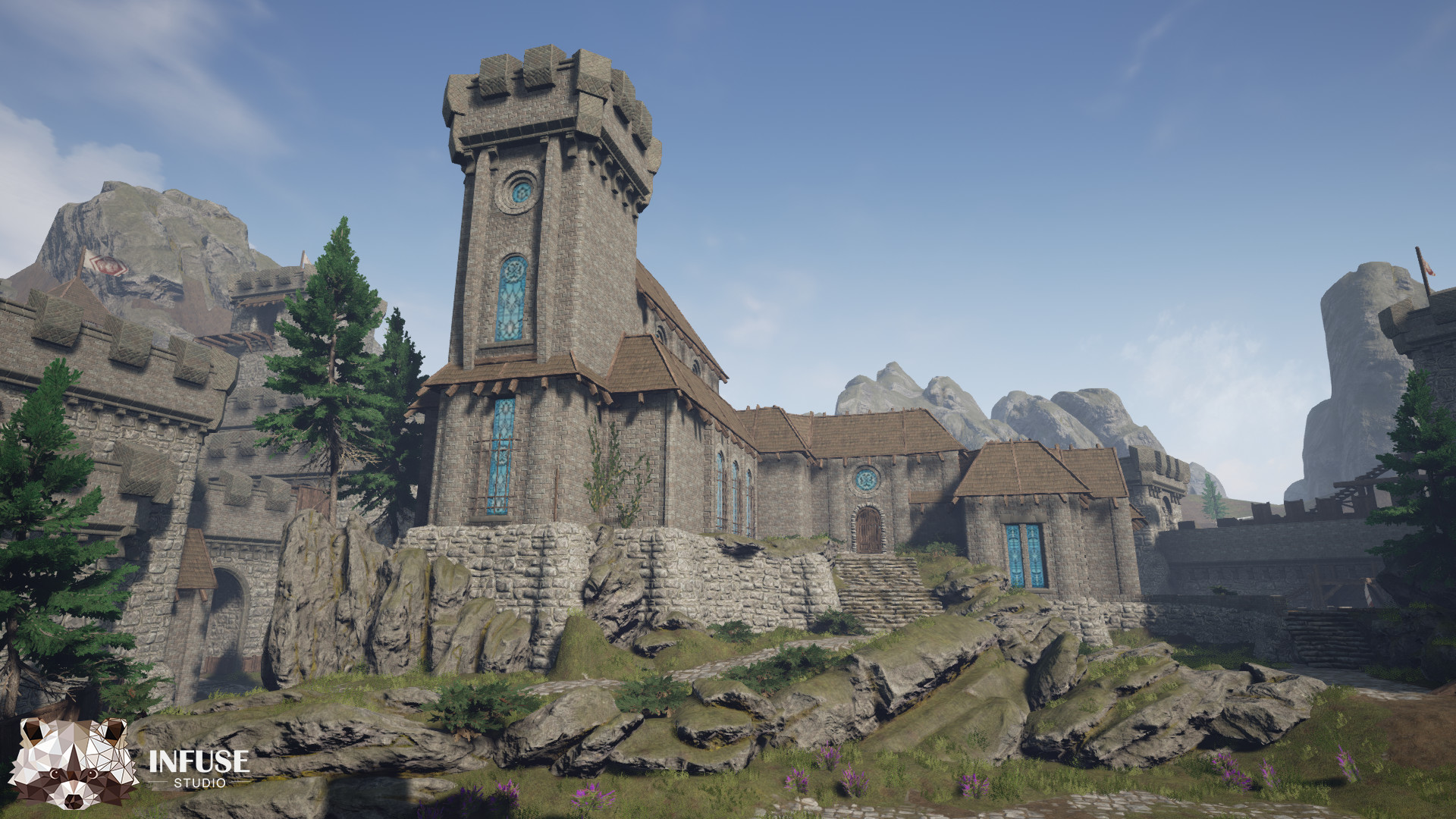 Castle fortress. Castle ue4. Unreal engine Castle. Крепость Тирагард. Unreal engine 4 замок.