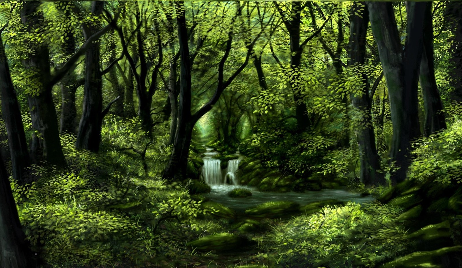 Green forest study (3)
