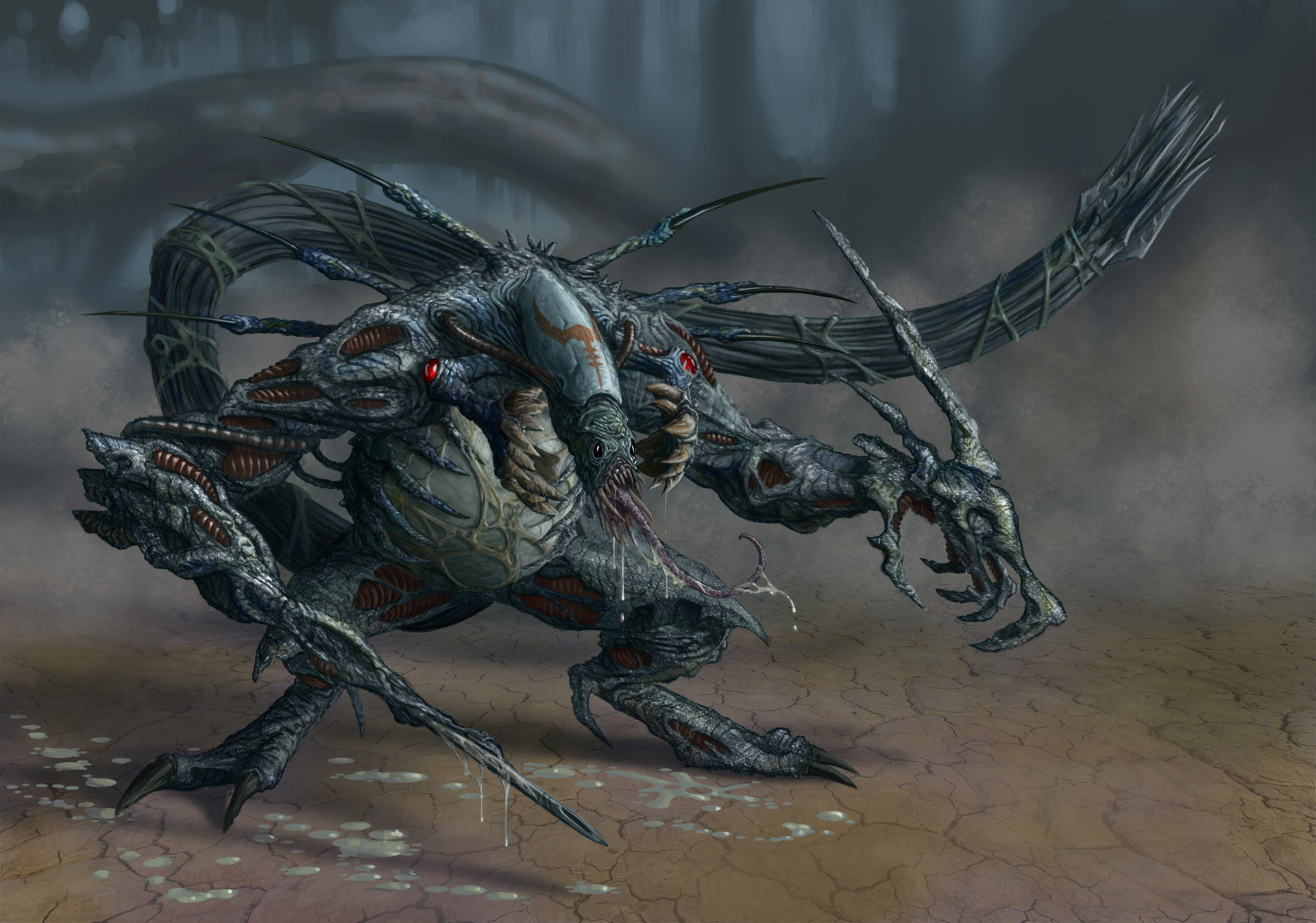 Biomechanical Creature Concept Art – NBKomputer