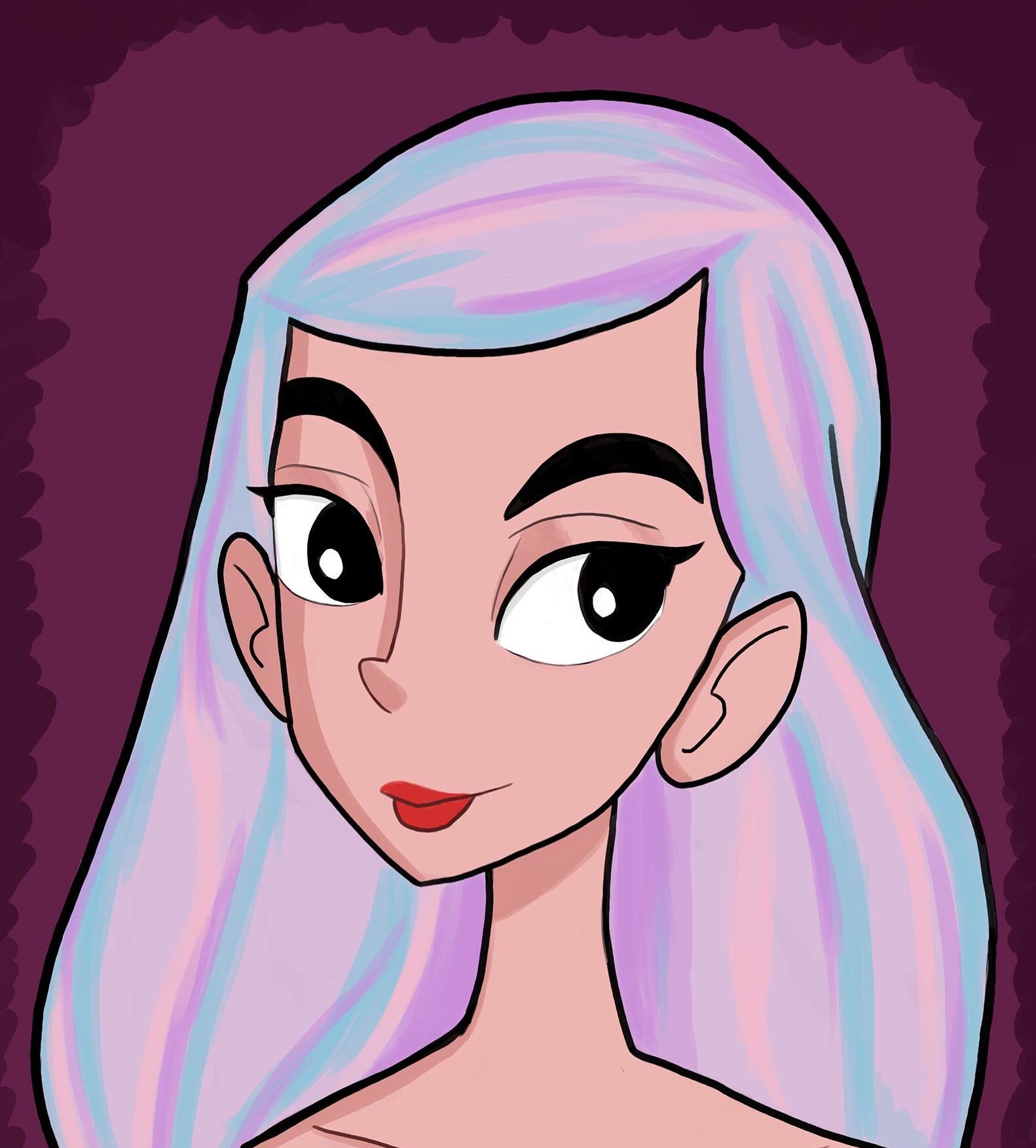 ArtStation - Character Design- colorful hair
