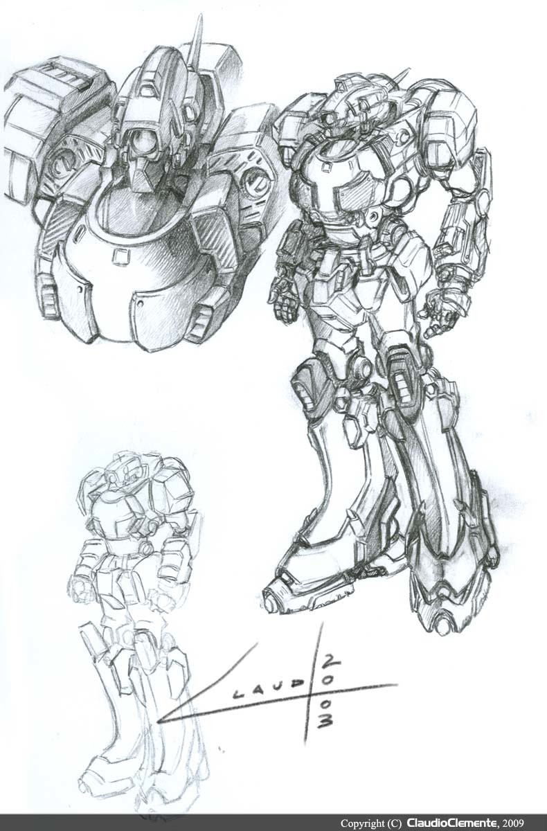 ArtStation - armored core sketches