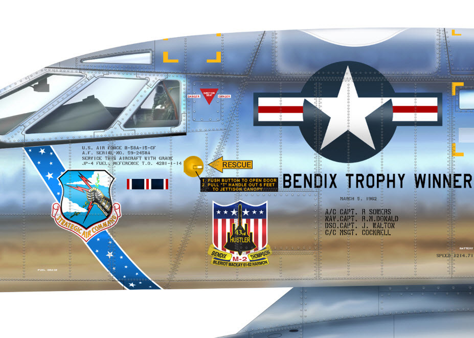 B-58A Hustler Profile Art