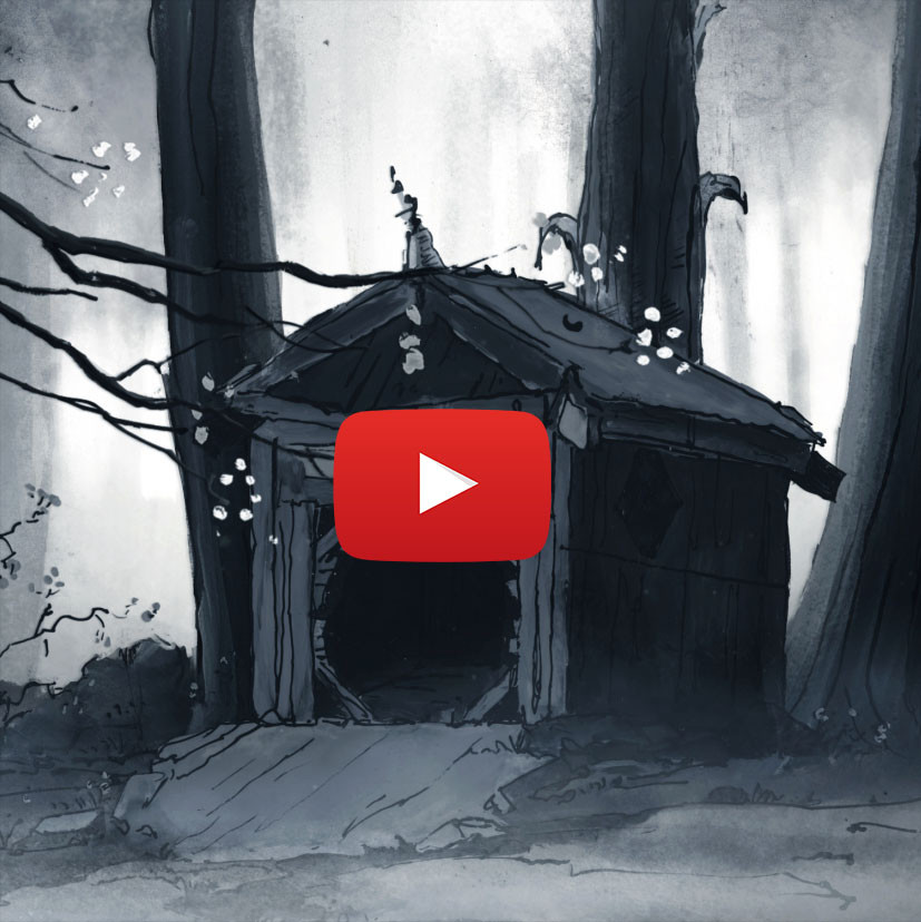 Artstation Animation Background Forest Cottage Cosmin Hrincu
