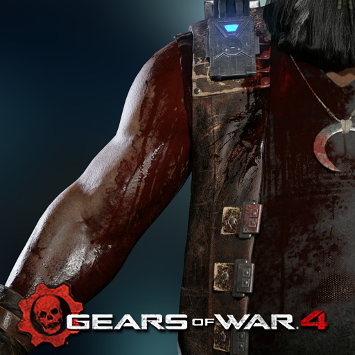 Gears of War 4: Oscar (Wound texture pass)