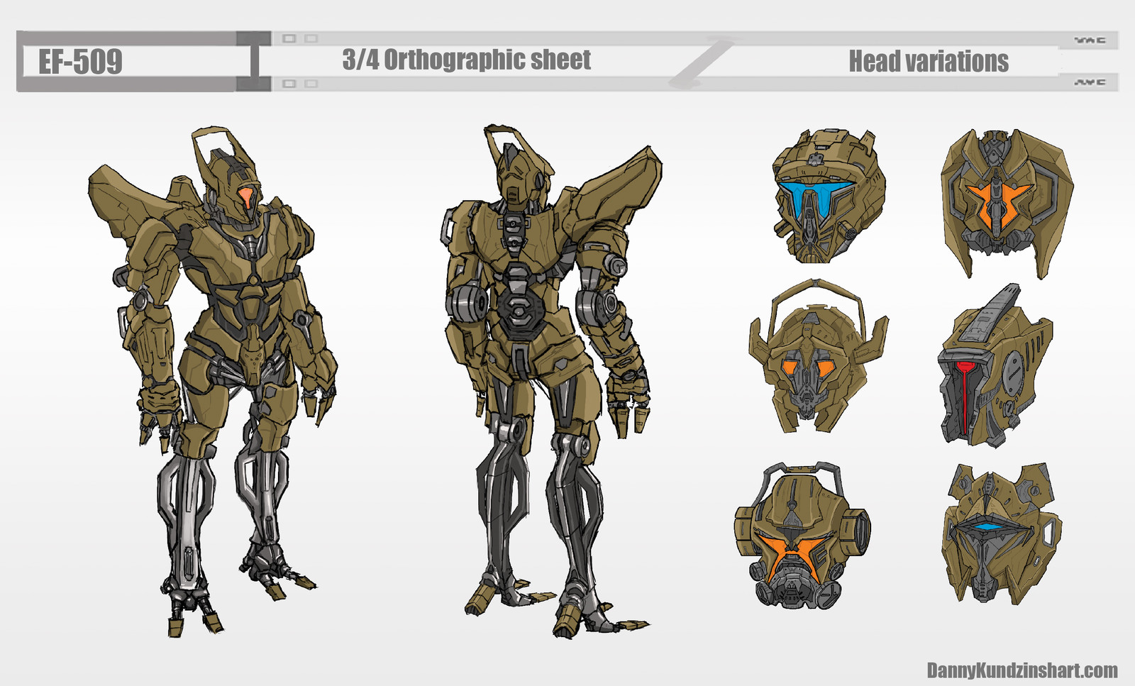 Humanoid Robot EF-509 concept design